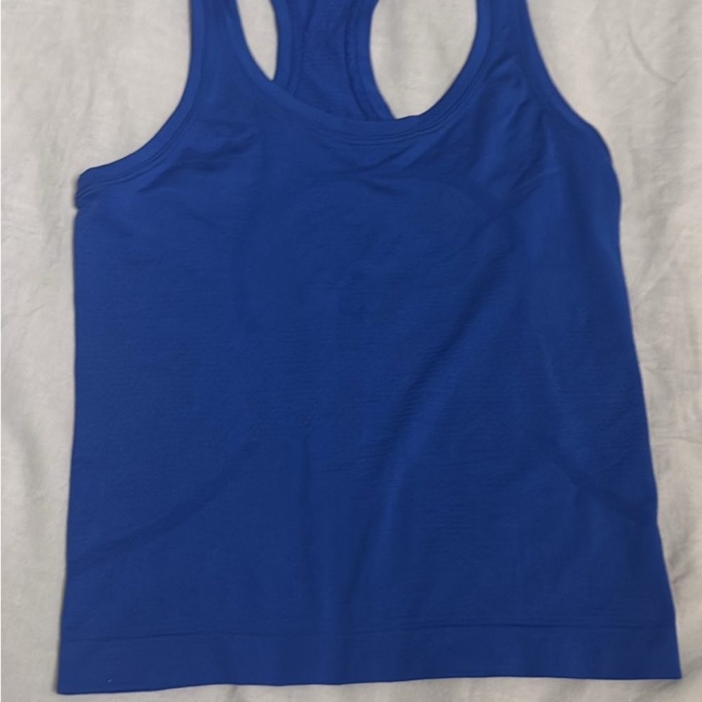 Lululemon Athletica Royal Blue and pink Tank Top